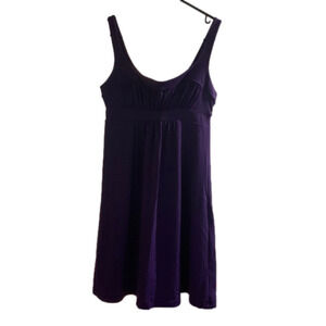 Susana monaco size medium midi dress purple in color